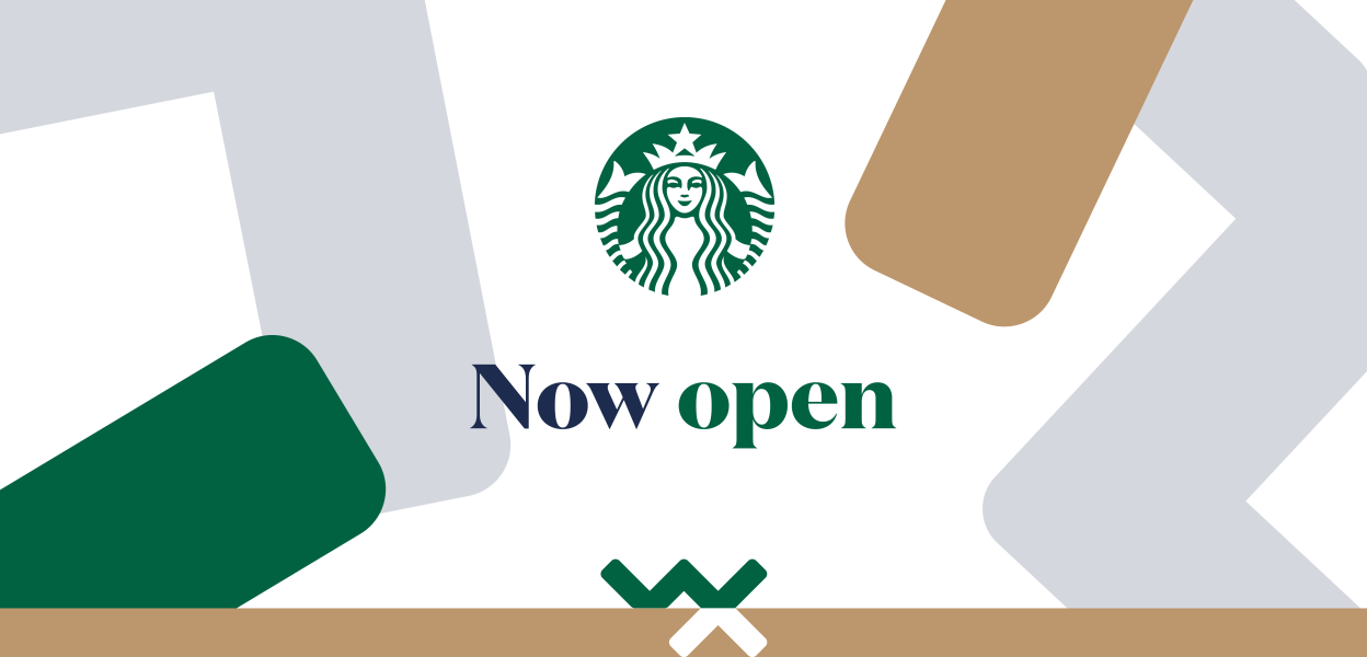 Starbucks open graphic