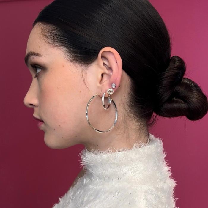 woman with earrings in 
