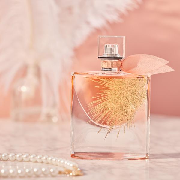 Glass bottle of perfume